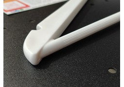 Плечики пластмасові з металевим гачком 33,5х1см. (білі)